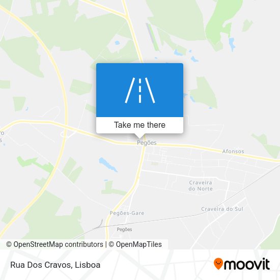 Rua Dos Cravos mapa