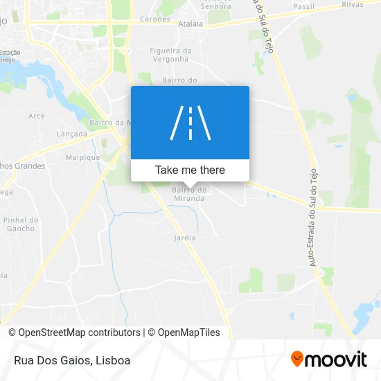 Rua Dos Gaios map