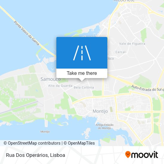 Rua Dos Operários map