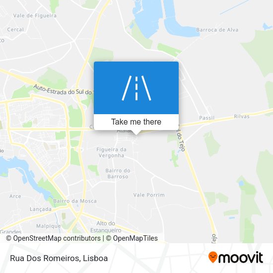 Rua Dos Romeiros mapa