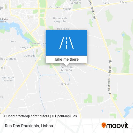 Rua Dos Rouxinóis mapa