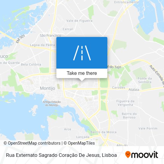 Rua Externato Sagrado Coração De Jesus mapa