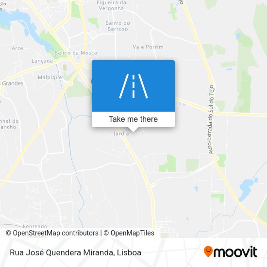 Rua José Quendera Miranda mapa