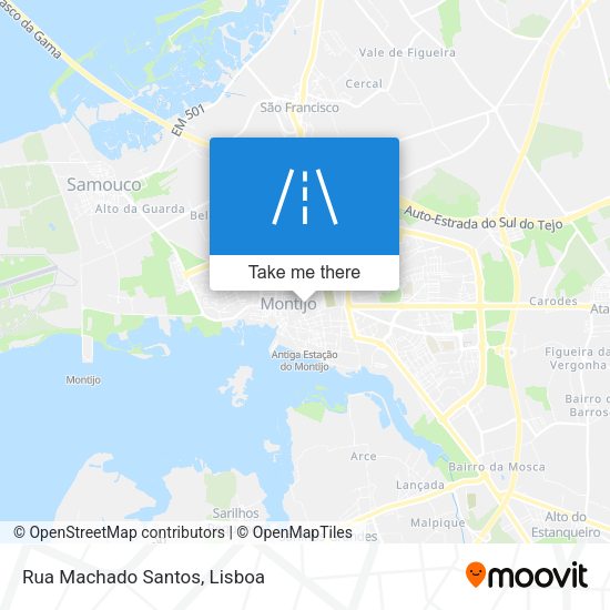 Rua Machado Santos mapa