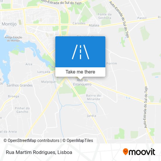Rua Martim Rodrigues mapa