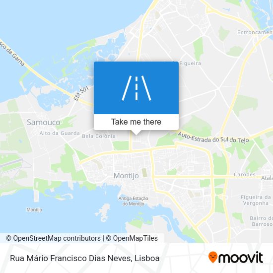 Rua Mário Francisco Dias Neves mapa