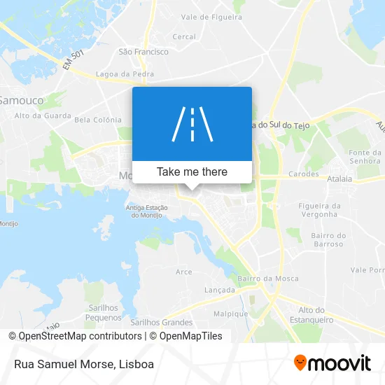 Rua Samuel Morse map