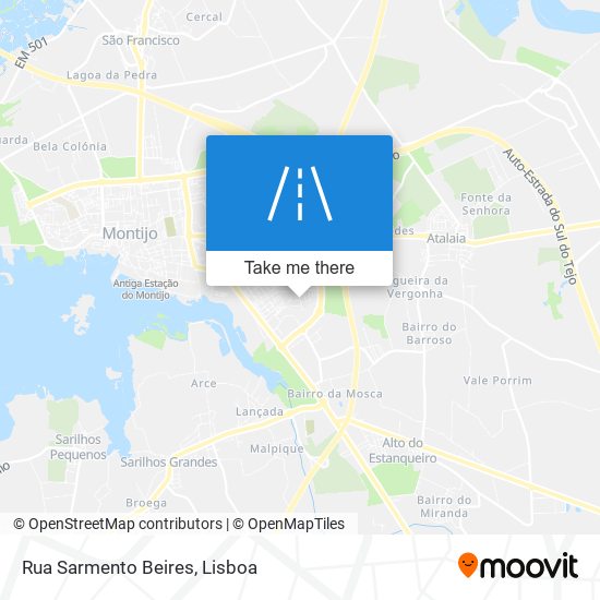 Rua Sarmento Beires map