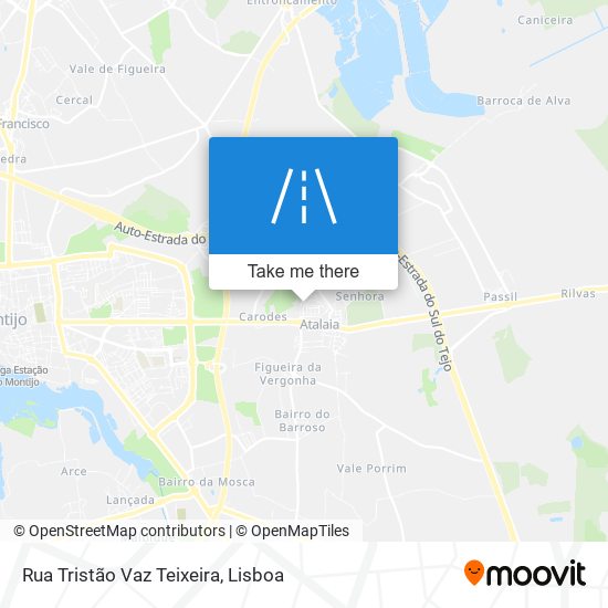 Rua Tristão Vaz Teixeira mapa
