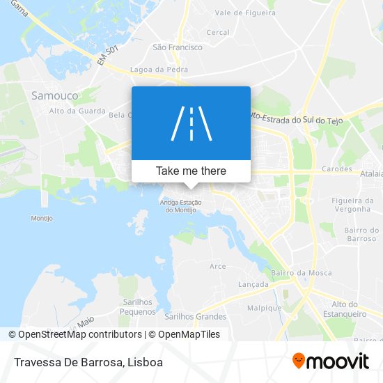 Travessa De Barrosa mapa