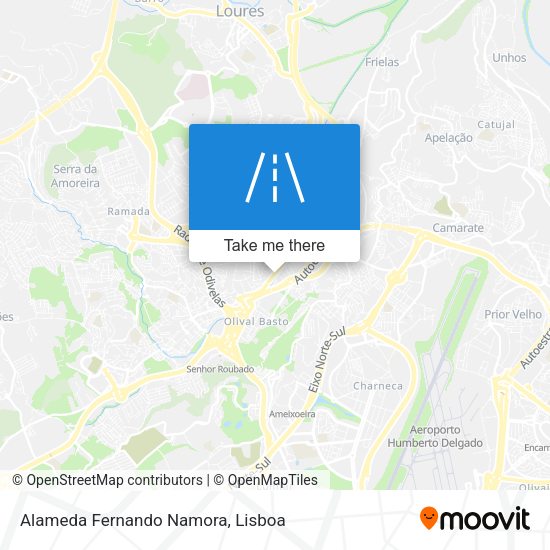 Alameda Fernando Namora mapa
