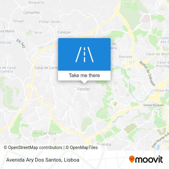 Avenida Ary Dos Santos mapa