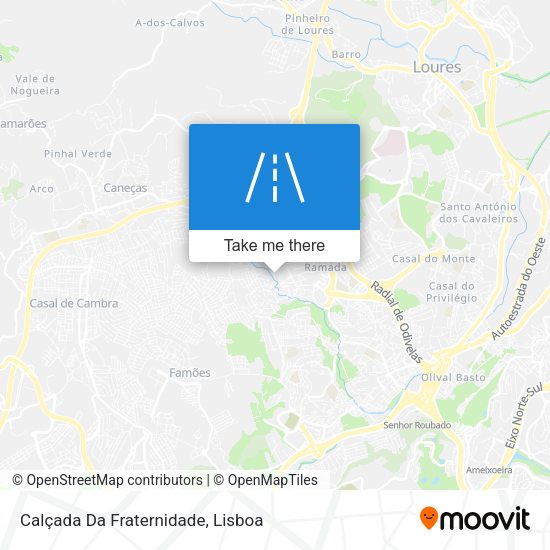 Calçada Da Fraternidade map