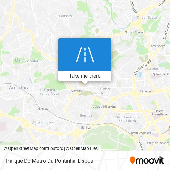 Parque Do Metro Da Pontinha map