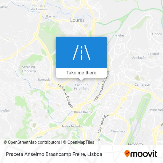 Praceta Anselmo Braancamp Freire mapa