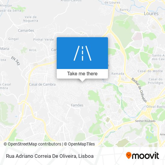 Rua Adriano Correia De Oliveira mapa