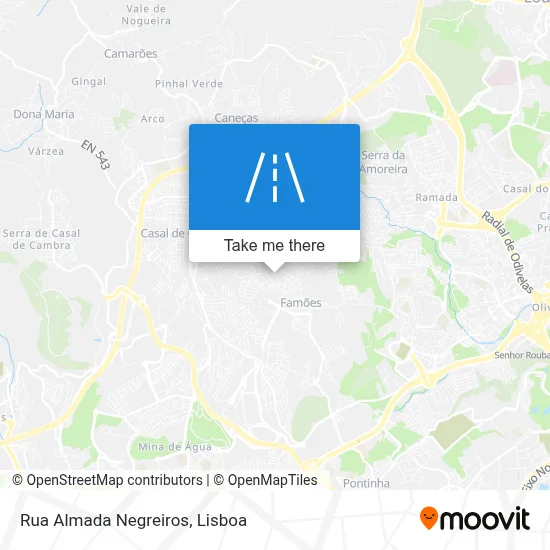Rua Almada Negreiros map