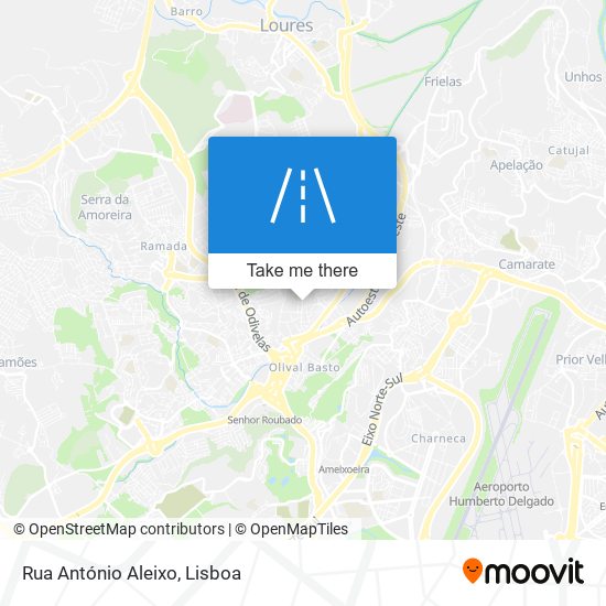 Rua António Aleixo mapa