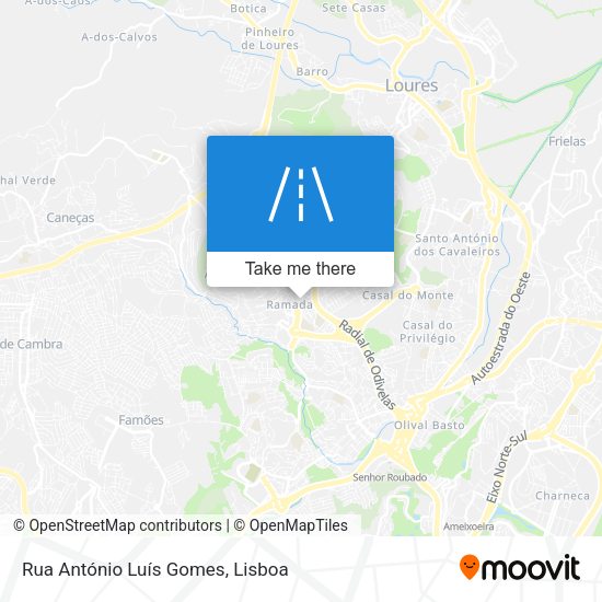 Rua António Luís Gomes map
