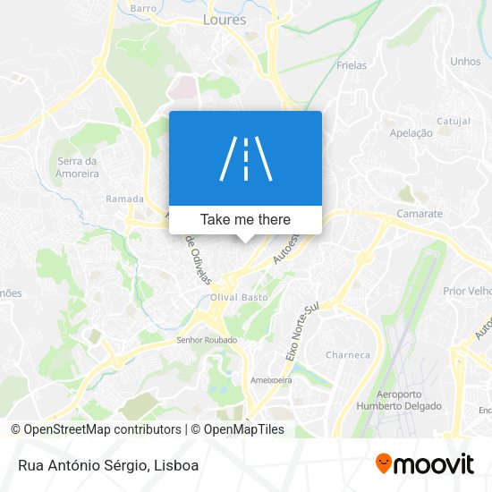 Rua António Sérgio map
