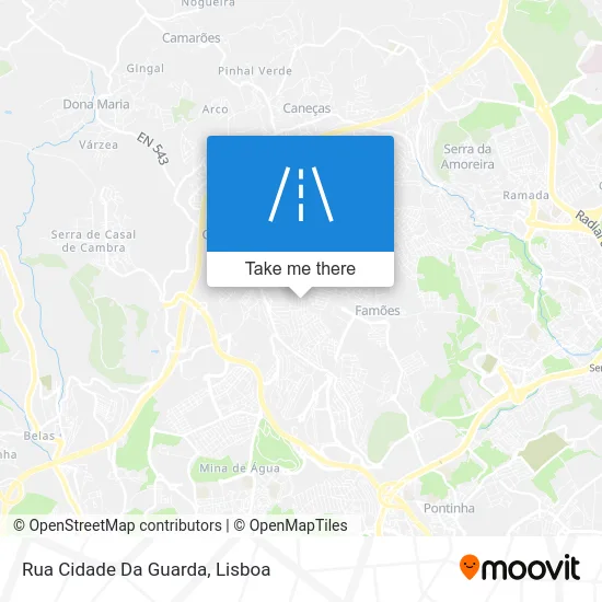 Rua Cidade Da Guarda map