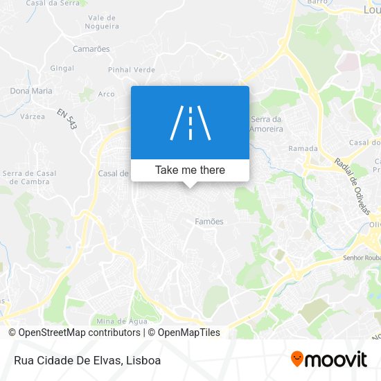 Rua Cidade De Elvas mapa