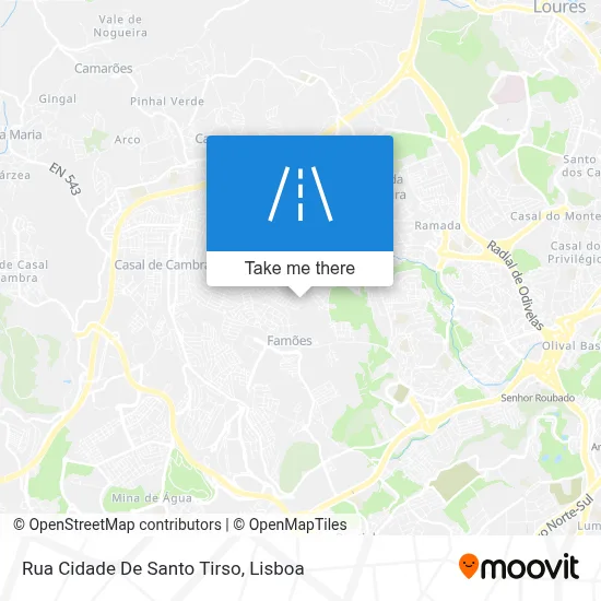 Rua Cidade De Santo Tirso map