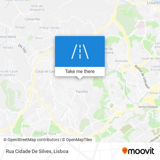 Rua Cidade De Silves mapa