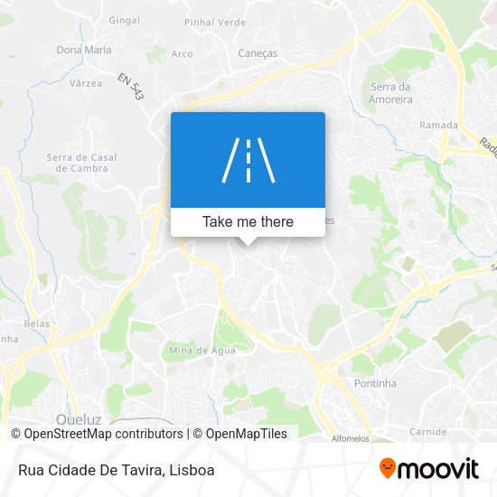 Rua Cidade De Tavira mapa