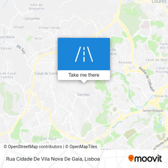 Rua Cidade De Vila Nova De Gaia map