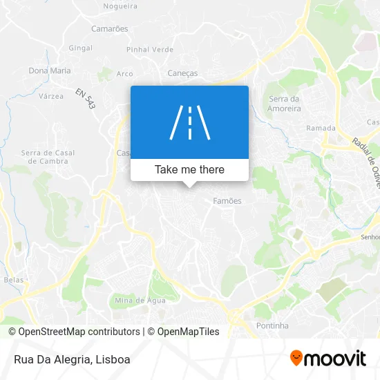 Rua Da Alegria map