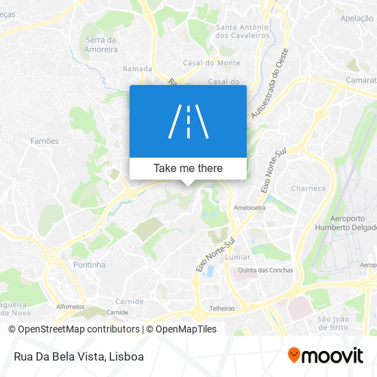 Rua Da Bela Vista mapa