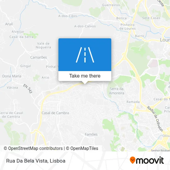 Rua Da Bela Vista map