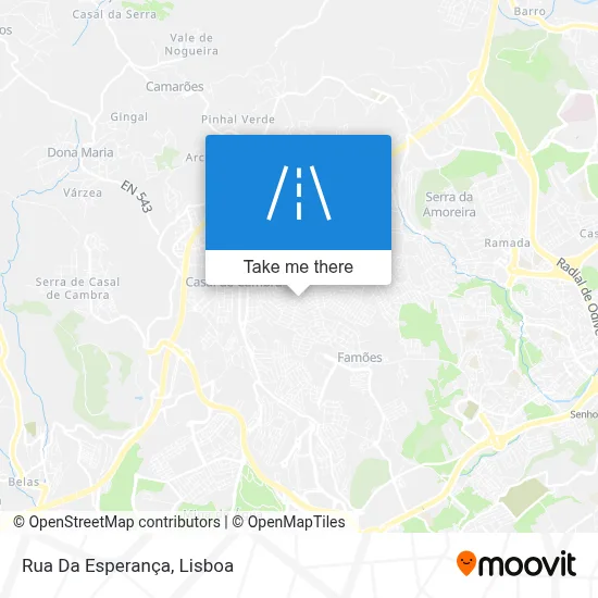 Rua Da Esperança map