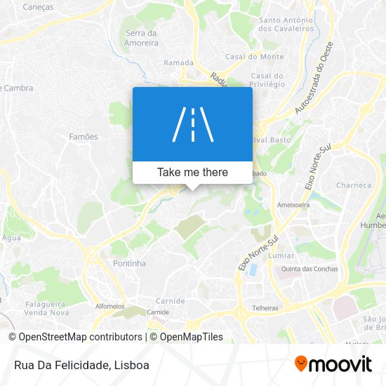 Rua Da Felicidade mapa
