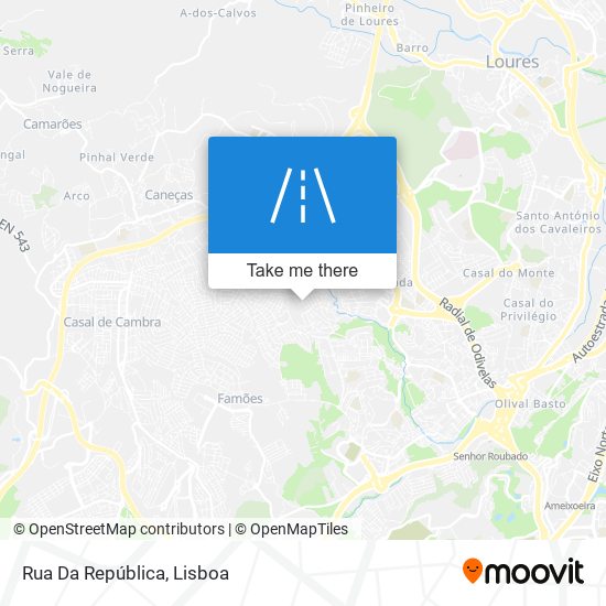 Rua Da República map