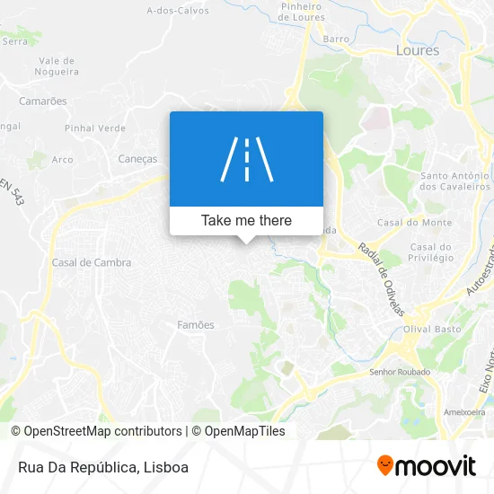 Rua Da República map