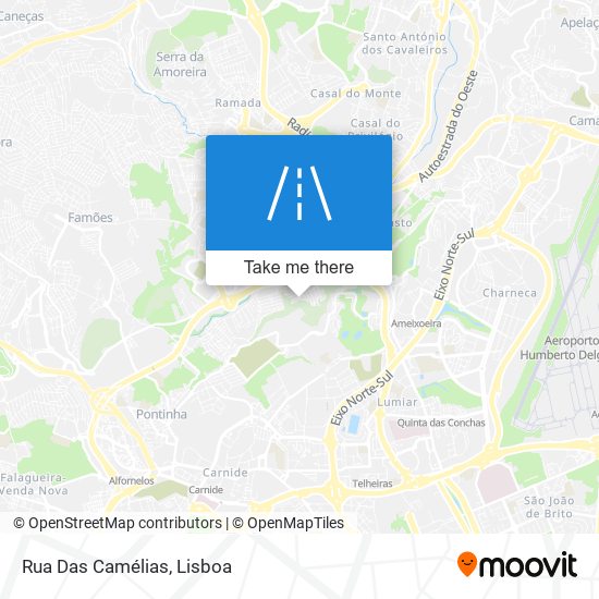 Rua Das Camélias map