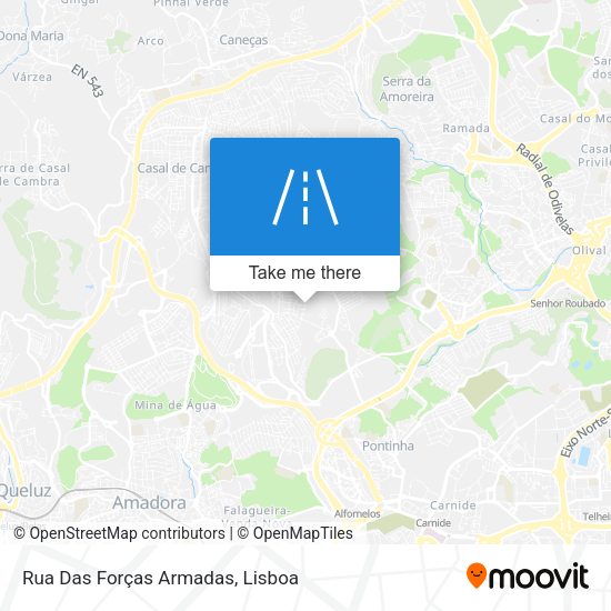 Rua Das Forças Armadas map
