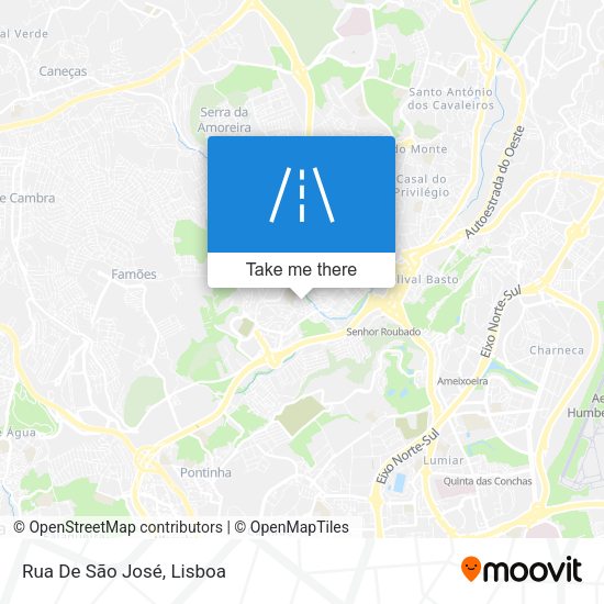 Rua De São José map