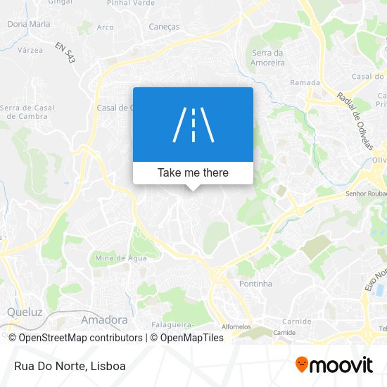 Rua Do Norte mapa