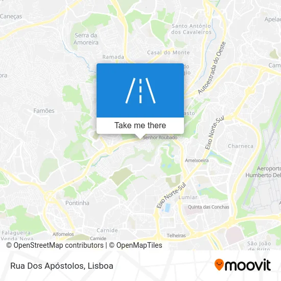 Rua Dos Apóstolos map