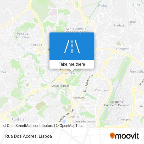 Rua Dos Açores mapa