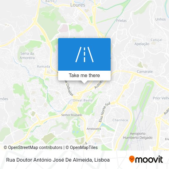 Rua Doutor António José De Almeida map