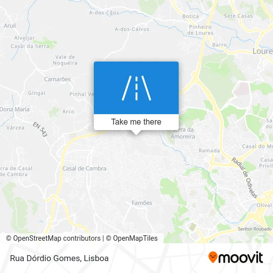 Rua Dórdio Gomes map