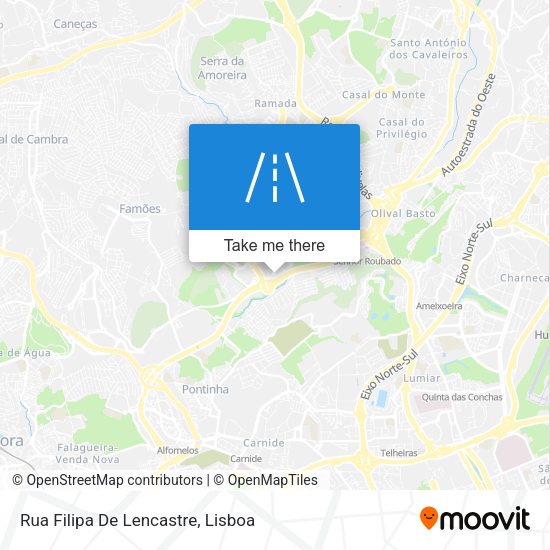 Rua Filipa De Lencastre mapa