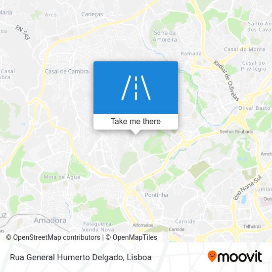 Rua General Humerto Delgado map