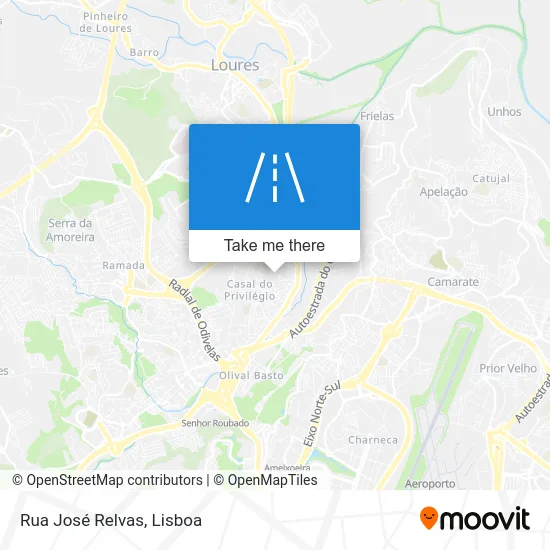 Rua José Relvas map