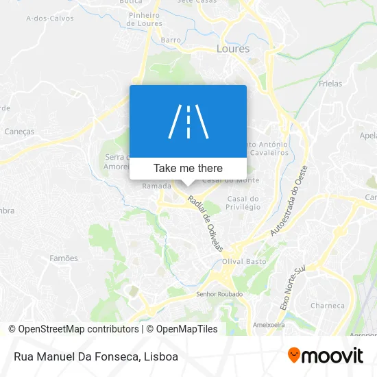 Rua Manuel Da Fonseca map