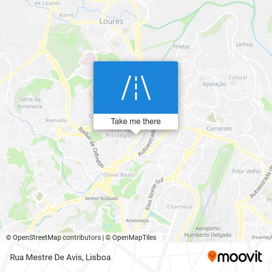 Rua Mestre De Avis map